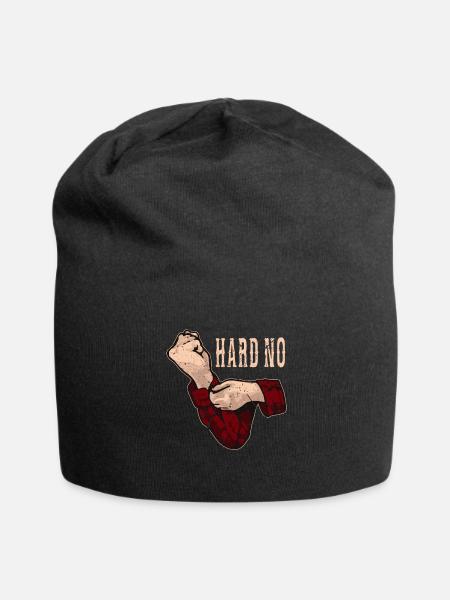 cool hard no vintage gift/ cool gift for farmer - Jersey Beanie - black