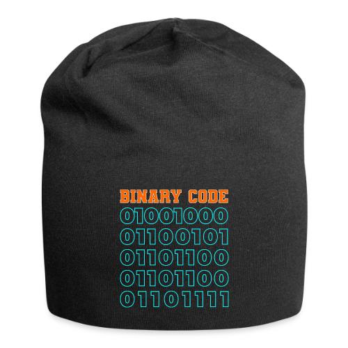 Say Hello in Binary code - Jersey Beanie
