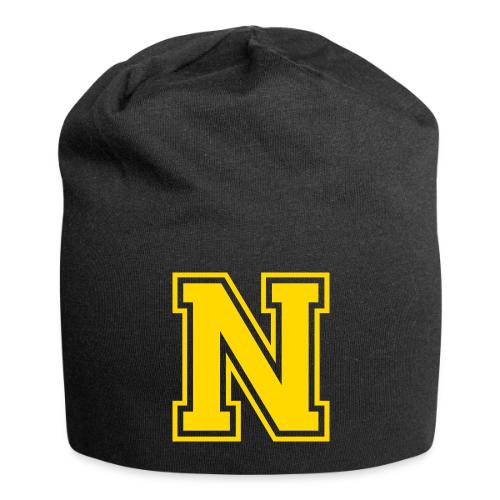 Letter N – Capital Athletic Alphabet Monogram - Jersey Beanie