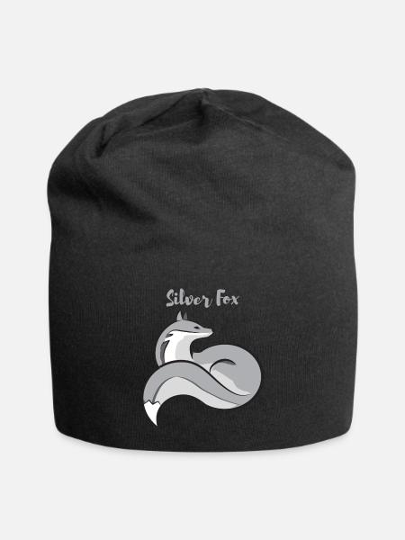 Silver Fox - Jersey Beanie - black - Front