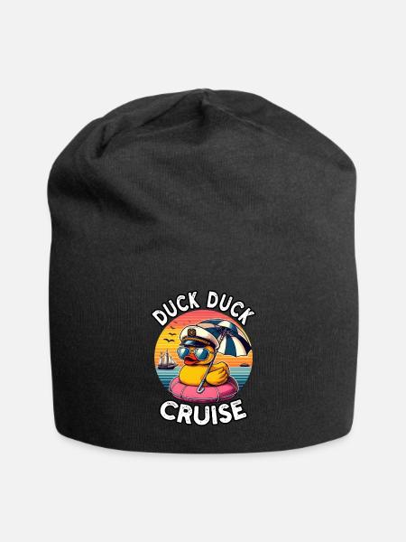 Duck Duck Cruise - Jersey Beanie - black