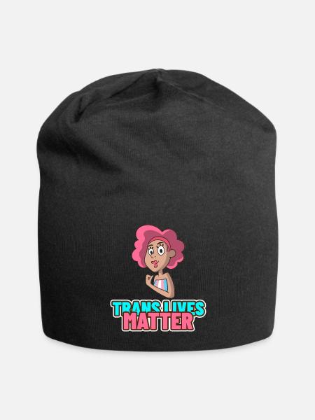 Trans Lives Matter - Jersey Beanie - black - Front