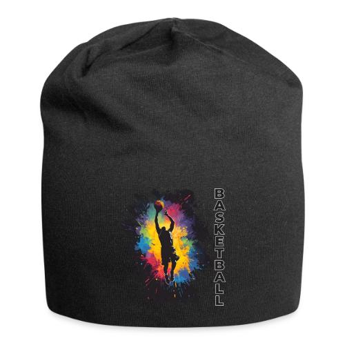 High Energy Basketball Paint Splatter Art - Jersey Beanie