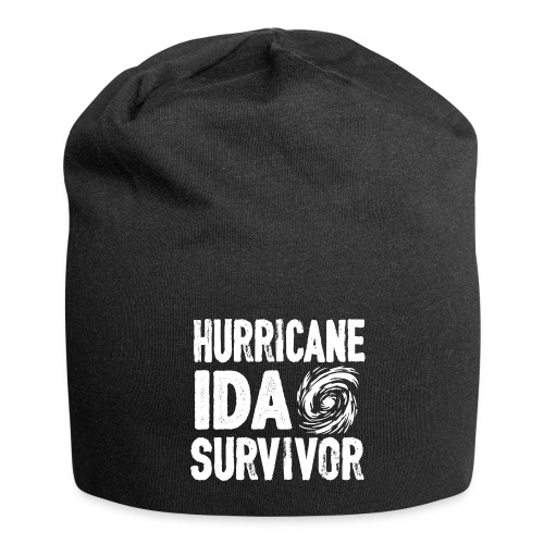 Hurricane Ida survivor Louisiana Texas gifts tee - Jersey Beanie