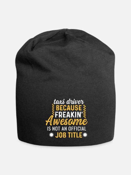 Official Job Title Diligent Person Gift - Jersey Beanie - black - Front