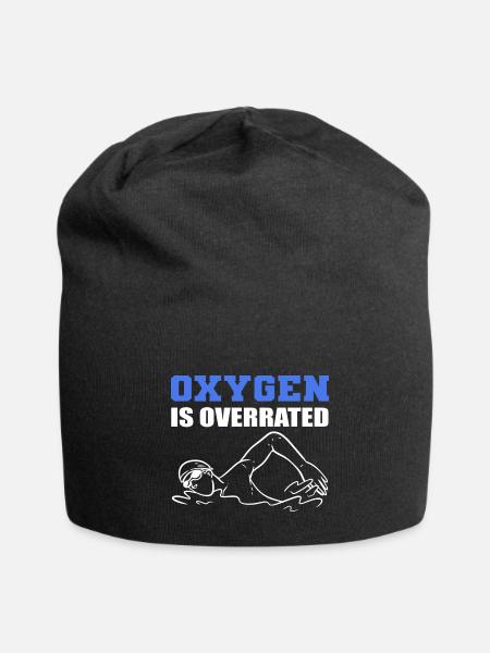 Funny Swimming Pun Lifeguard - Jersey Beanie - black - Front