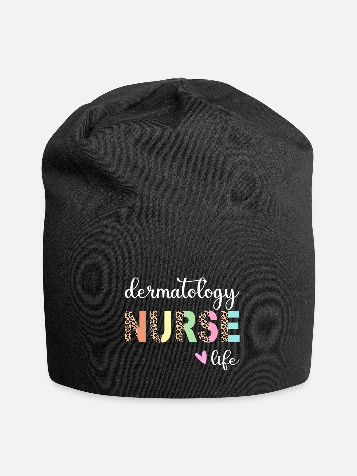 Dermatology Nurse life - Jersey Beanie - black - Front