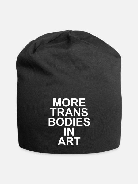More Trans Bodies in Art Transgender - Jersey Beanie - black - Front