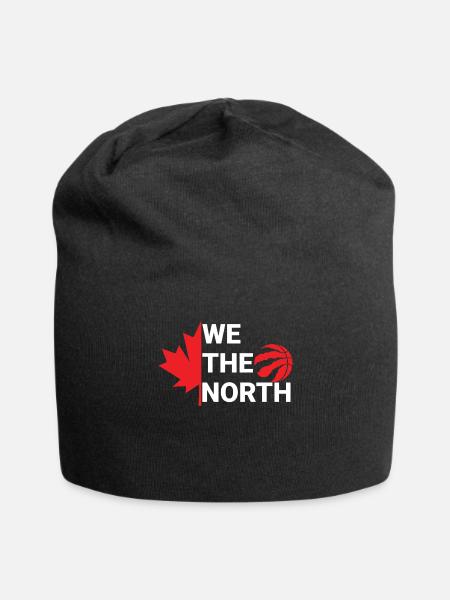 Northern Maple Basketball Crest - Jersey Beanie - black