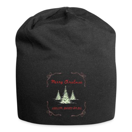 Beautiful Green Christmas Tree Graphic - Jersey Beanie