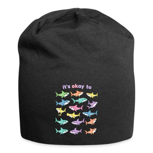 It’s Okay To – Cute Pastel Shark - Jersey Beanie