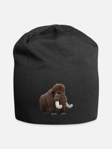 Realistic mammoth - Jersey Beanie - black - Front
