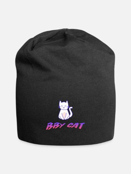 THE BABY CAT - Jersey Beanie - black