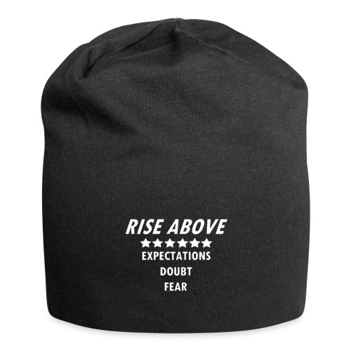 Rise Above (White font) - Jersey Beanie