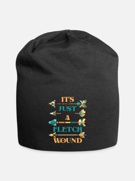Fletch Wound Funny Archery - Jersey Beanie - black - Front
