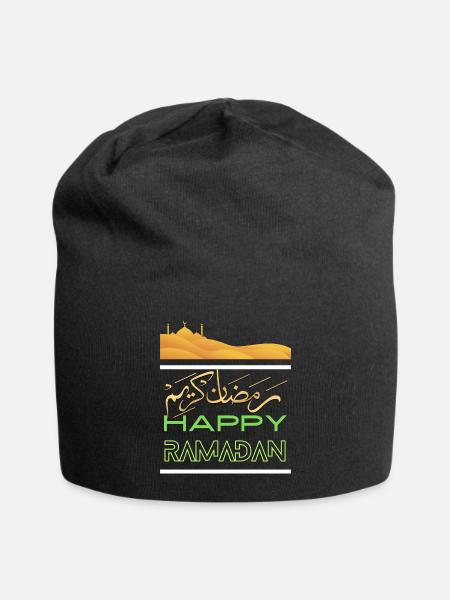 Happy Ramadan - Jersey Beanie - black
