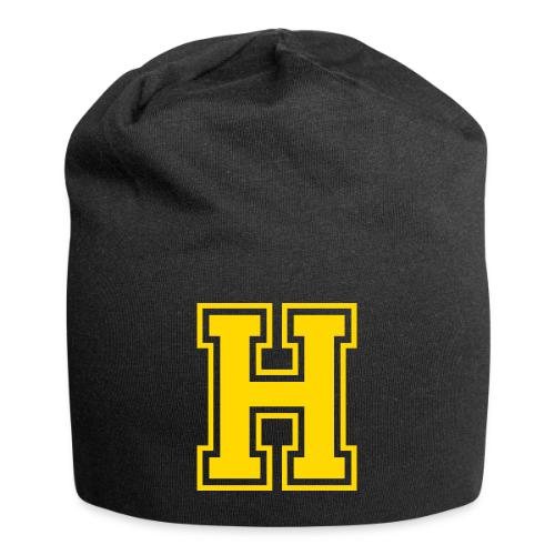 Letter H – Capital Athletic Alphabet Monogram - Jersey Beanie