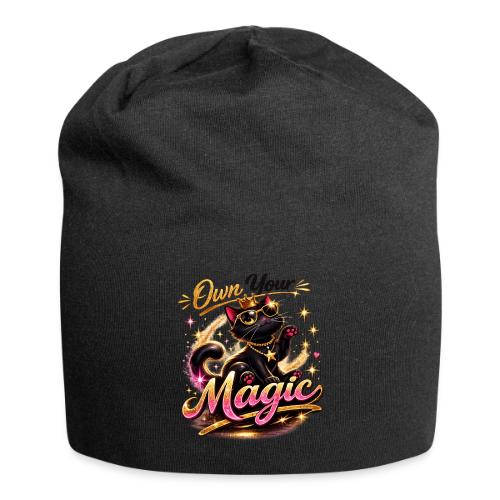 Own Your Magic – Glam Black Cat - Jersey Beanie