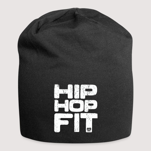Hip-Hop Fit Logo (White distressed) - Jersey Beanie