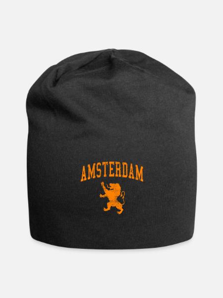 Amsterdam - Jersey Beanie - black - Front