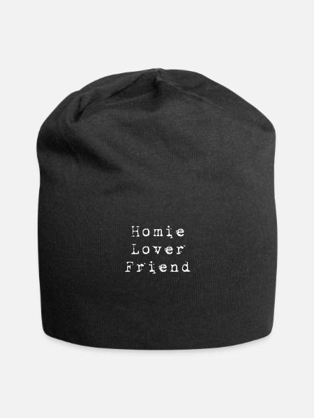Home Lover Friend - Jersey Beanie - black - Front