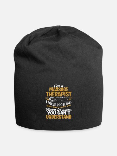 Massage therapist Problems - Jersey Beanie - black