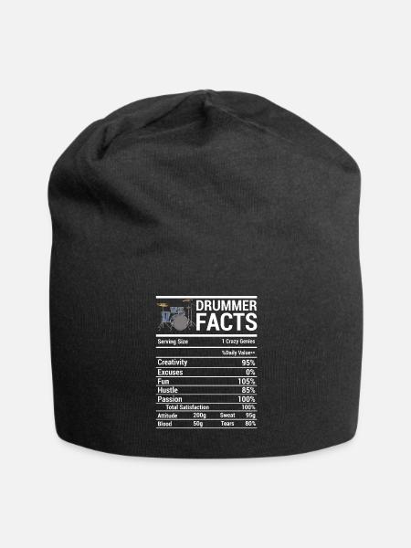 Drummer Drumming Drums Drumset Gift Drum Drumset - Jersey Beanie - black - Front