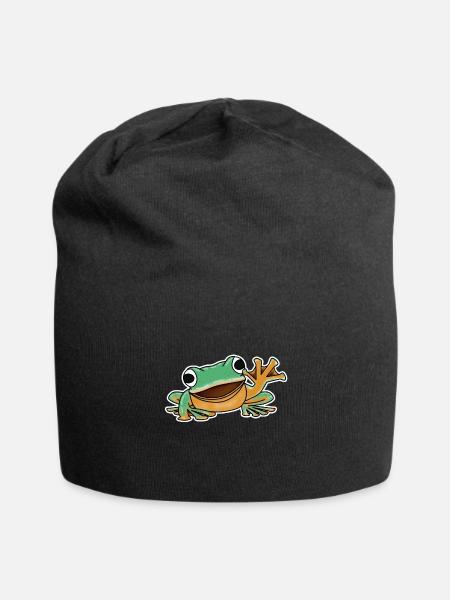 Frog - Jersey Beanie - black