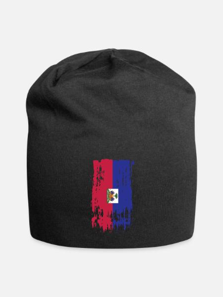 Haiti Haiti Haiti - Jersey Beanie - black - Front