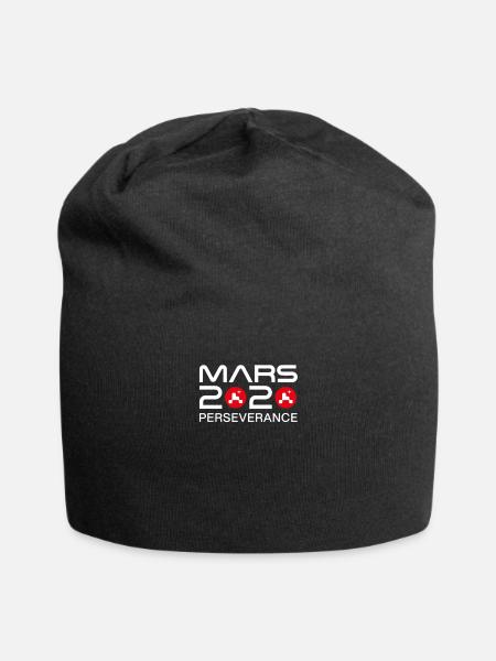 Mars 2020 Perseverance Rover HQ logo - Jersey Beanie - black - Front