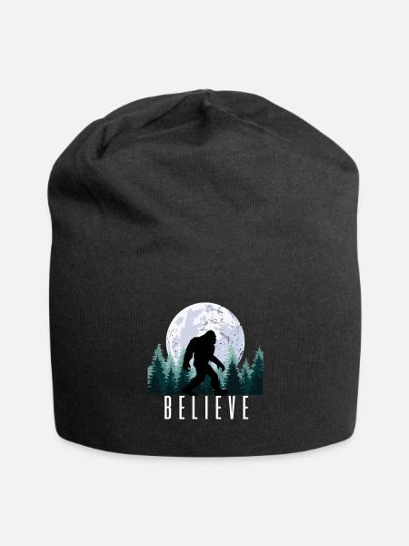 Bigfoot Believe Sasquatch - Jersey Beanie - black - Front