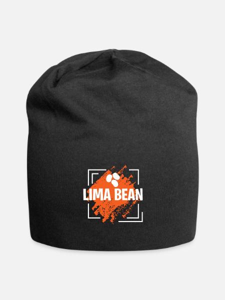 Lima Bean fantastic Design - Jersey Beanie - black - Front