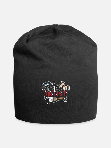 Painter Varnisher Present Construction Worker - Jersey Beanie - black - Front