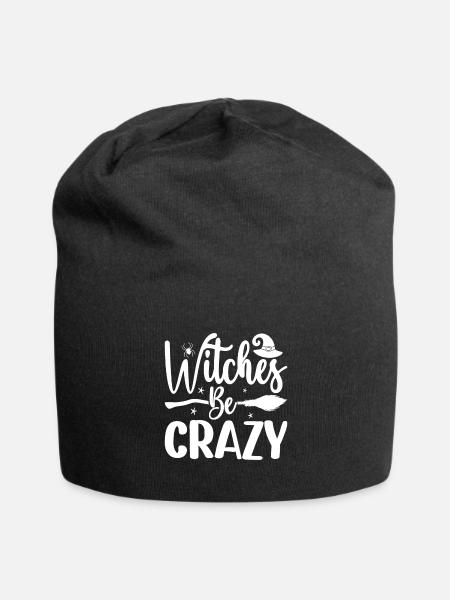 Witch Be Crazy - Jersey Beanie - black