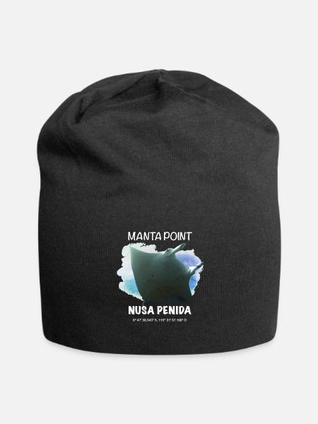 Manta Point Nusa Penida Bali Indonesia - Jersey Beanie - black - Front