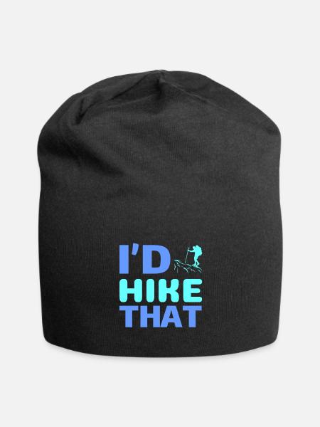 I'd_Hike That - Jersey Beanie - black