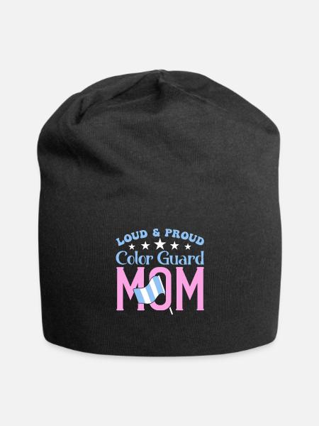Crazy Color Guard Mom - Jersey Beanie - black - Front