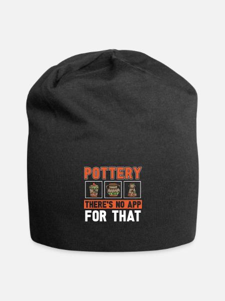 Pottery There's No App For That Earthenware Potter - Jersey Beanie - black - Front