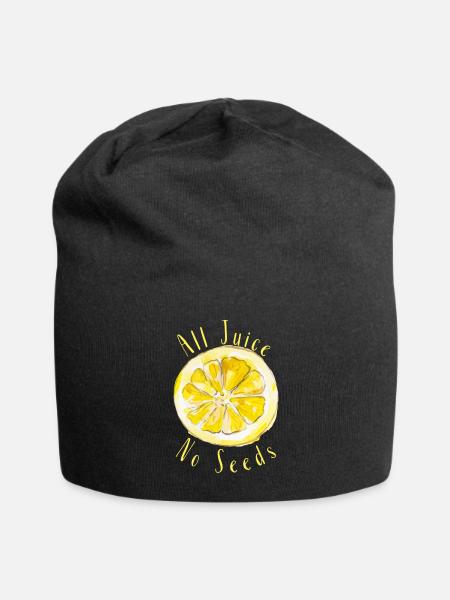 All Juice No Seeds - Jersey Beanie - black - Front