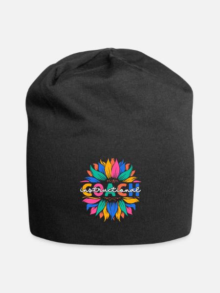 Sunflower Instructional Coach - Jersey Beanie - black - Front