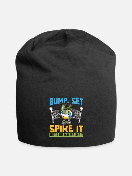 Beach Volleyball Bump Set Spike It Volleyball Club - Jersey Beanie - black - Front