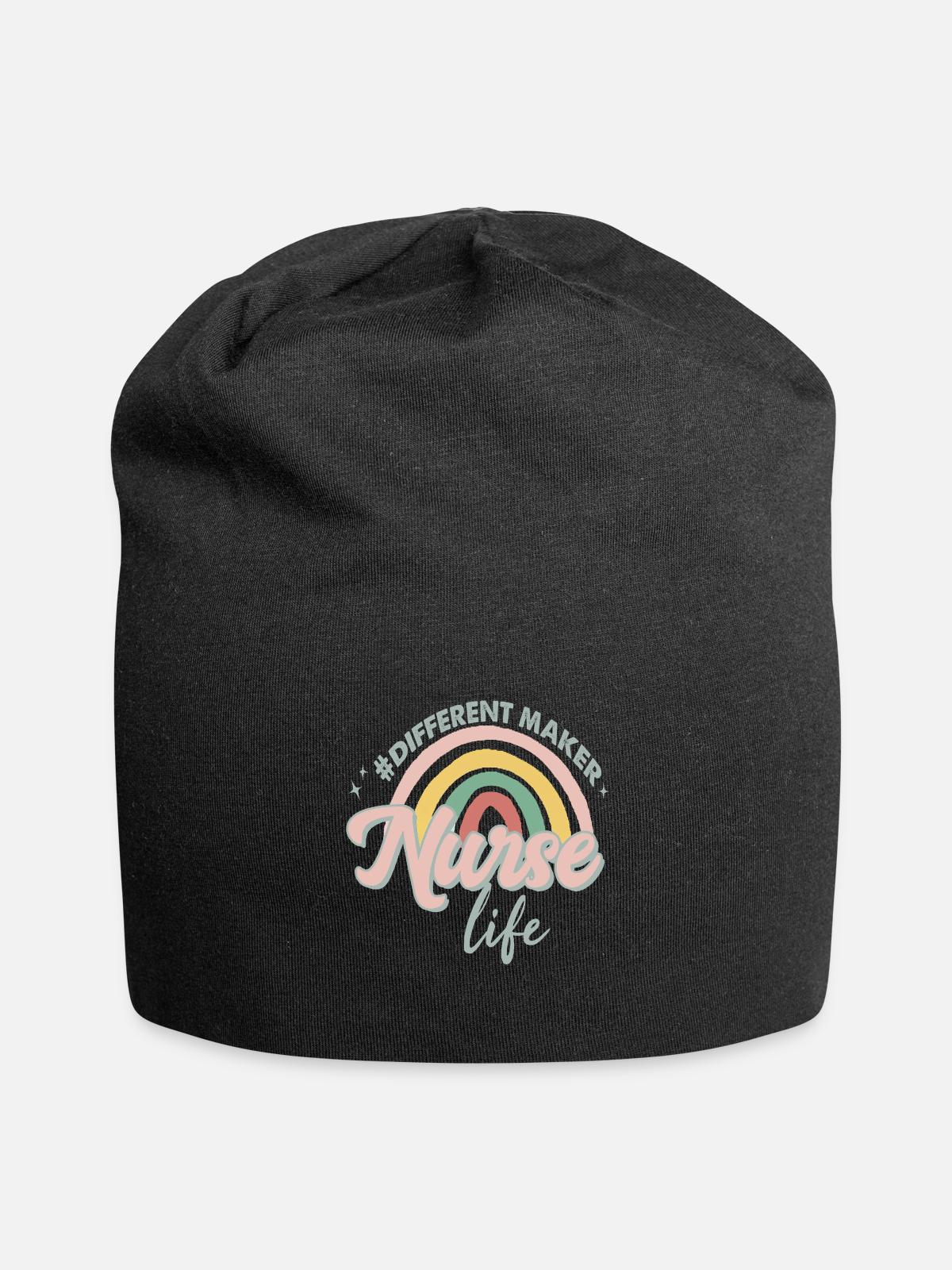 Nurse life - Jersey Beanie - black - Front