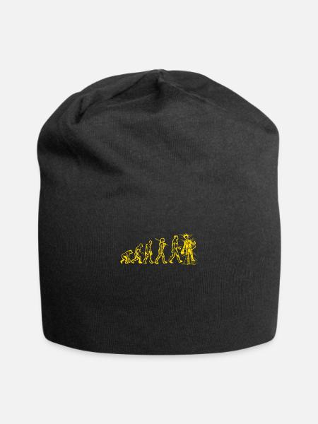 Electrician gift for electronics, evolution, - Jersey Beanie - black - Front