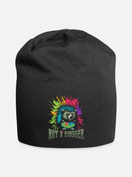 Not A Hugger - Jersey Beanie - black