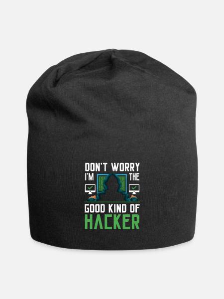 Funny Cybersecurity Professional - Jersey Beanie - black