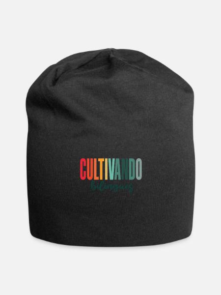 Cultivando Bilingües Spanish Teacher - Jersey Beanie - black - Front