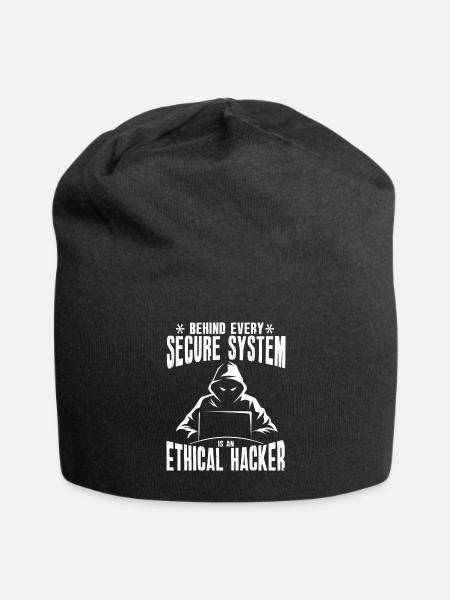 Ethical Hacker Cybersecurity Expertise - Jersey Beanie - black - Front