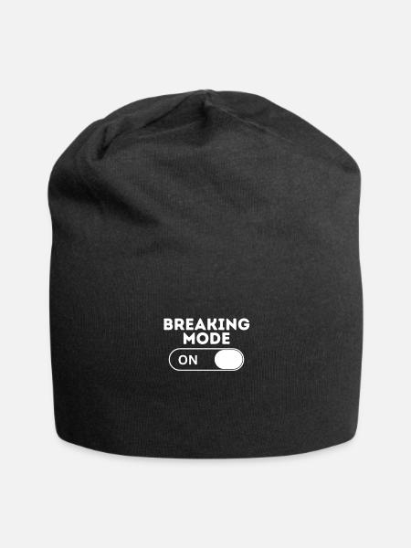 Breaking Mode - Jersey Beanie - black - Front