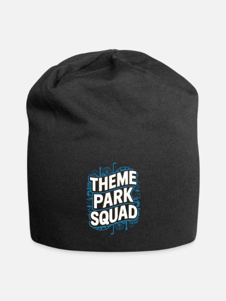 Theme Park Squad Fun Ferris Wheel Adventure - Jersey Beanie - black - Front