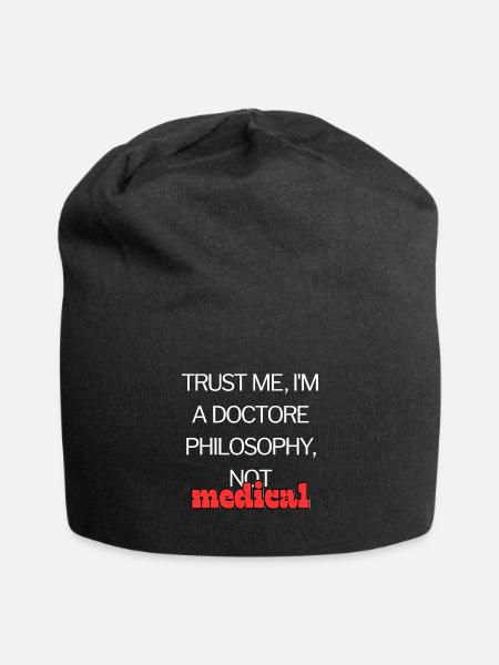 Funny Medical quotes Classic - Jersey Beanie - black - Front